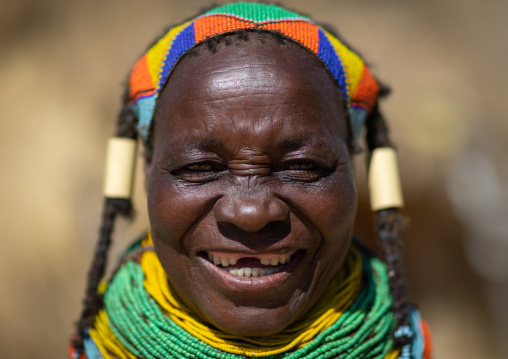 Mumuhuila tribe woman portrait, Huila Province, Chibia, Angola