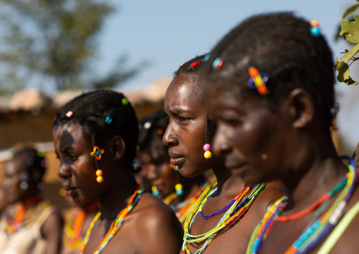 Mudimba tribe women hairstyles, Cunene Province, Cahama, Angola