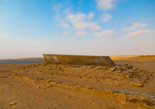 Old grave on the seashore, Namibe Province, Tomboa, Angola