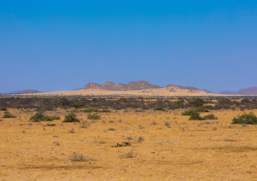 Rock formations in the desert, Namibe Province, Virei, Angola