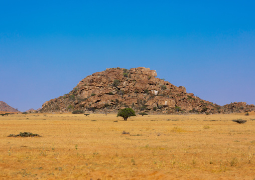 Rock formations in the desert, Namibe Province, Virei, Angola