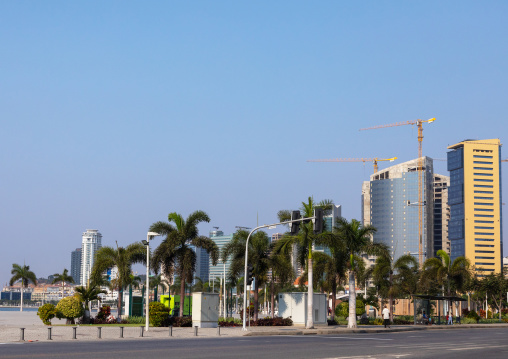 Marginal promenade called avenida 4 de fevereiro, Luanda Province, Luanda, Angola