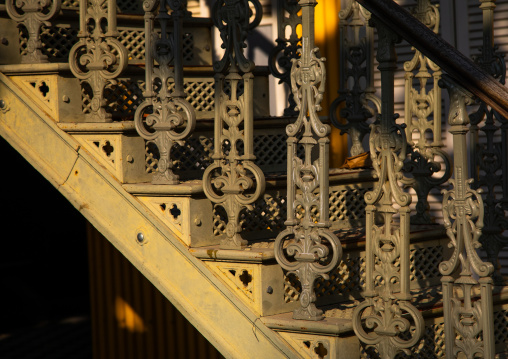 Palacio de ferro stairs built by Gustave Eiffel, Luanda Province, Luanda, Angola