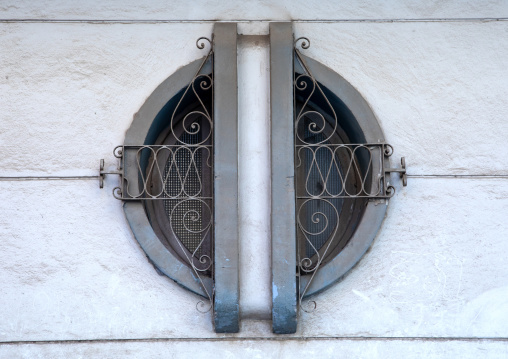 Window of an old portuguese colonial building, Luanda Province, Luanda, Angola