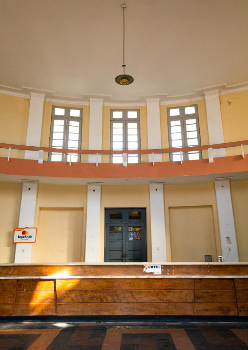 Inside the old portuguese colonial post office, Benguela Province, Lobito, Angola