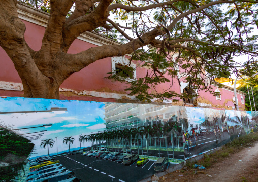 Old portuguese colonial warehouse turned into a brand new housing development, Benguela Province, Lobito, Angola