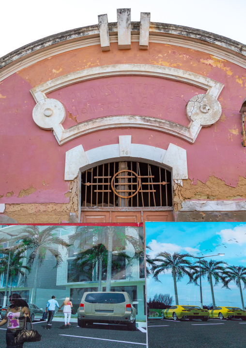 Old portuguese colonial warehouse turned into a brand new housing development, Benguela Province, Lobito, Angola