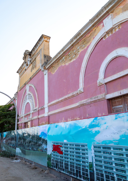 Old portuguese colonial warehouse turned into a brand new housing development, Benguela Province, Lobito, Angola