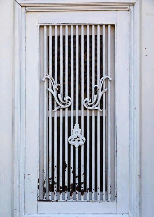 Old portuguese colonial building window, Benguela Province, Lobito, Angola