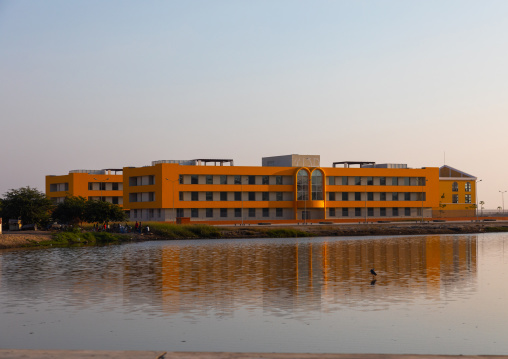 New building built on the seashore, Benguela Province, Lobito, Angola