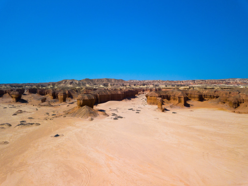 Rock formations in an arid area, Cunene Province, Curoca, Angola