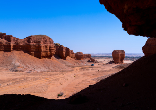 Rock formations in an arid area, Cunene Province, Curoca, Angola