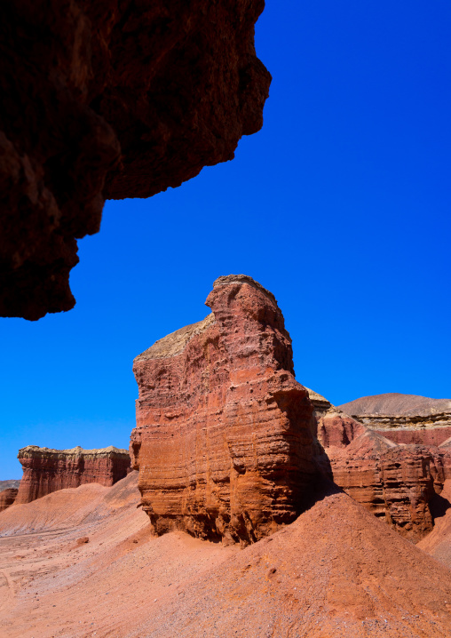 Rock formations in an arid area, Cunene Province, Curoca, Angola