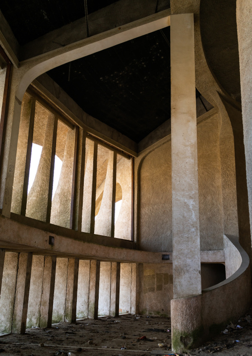 Inside cine Estudio designed by Botelho Vasconcelos of atelier boper, Namibe Province, Namibe, Angola