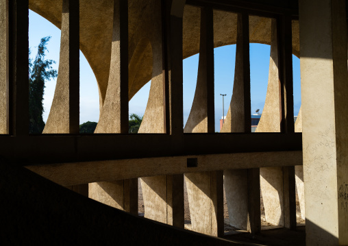 Inside cine Estudio designed by Botelho Vasconcelos of atelier boper, Namibe Province, Namibe, Angola