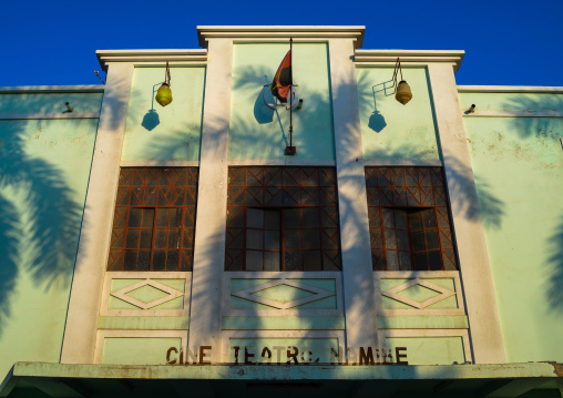 Old portuguese colonial building of the cine teatro Namibe, Namibe Province, Namibe, Angola