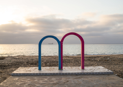 Miragens beach shower, Namibe Province, Namibe, Angola