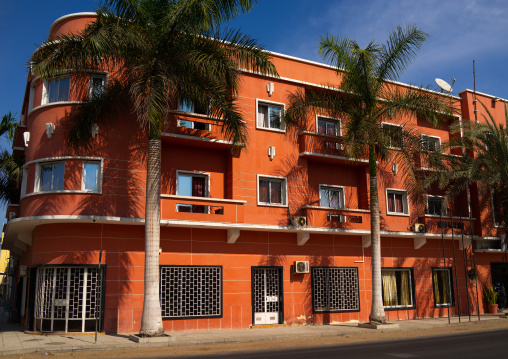 Old colonial building of the hotel Mocamedes, Namibe Province, Namibe, Angola