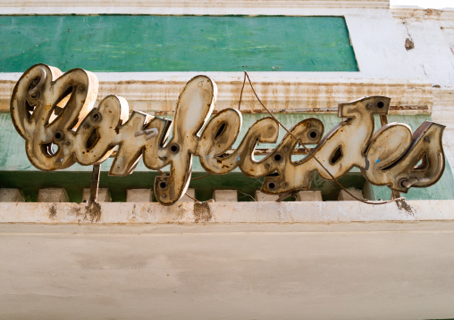 Old fashion shop sign, Namibe Province, Namibe, Angola