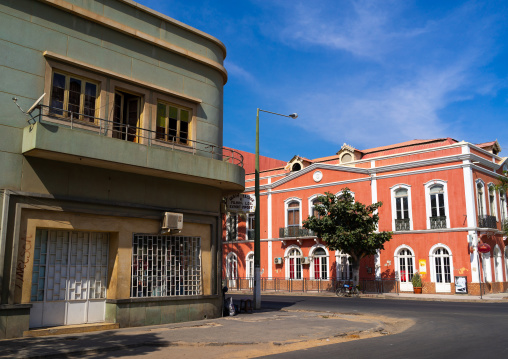 Old colonial building of the hotel Mocamedes, Namibe Province, Namibe, Angola