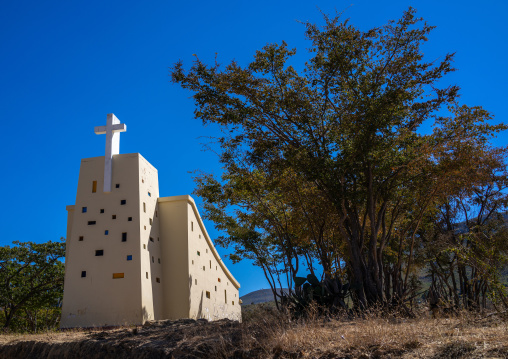 Modern church on the road to tundavala, Huila Province, Lubango, Angola