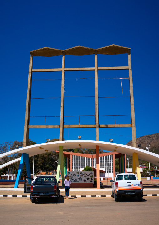 Old portuguese exhibition building, Huila Province, Lubango, Angola