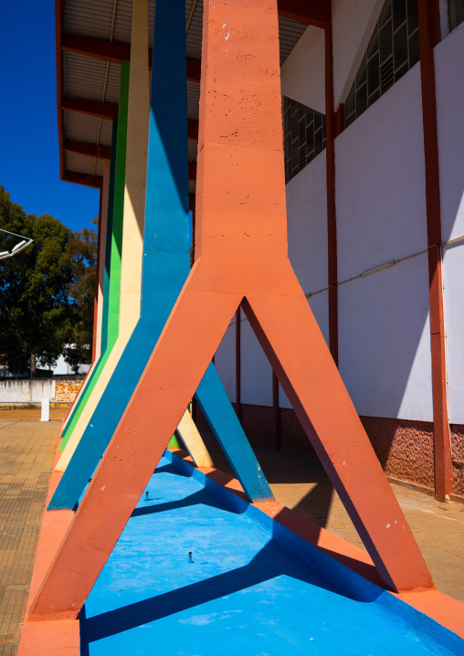 Old portuguese exhibition building, Huila Province, Lubango, Angola