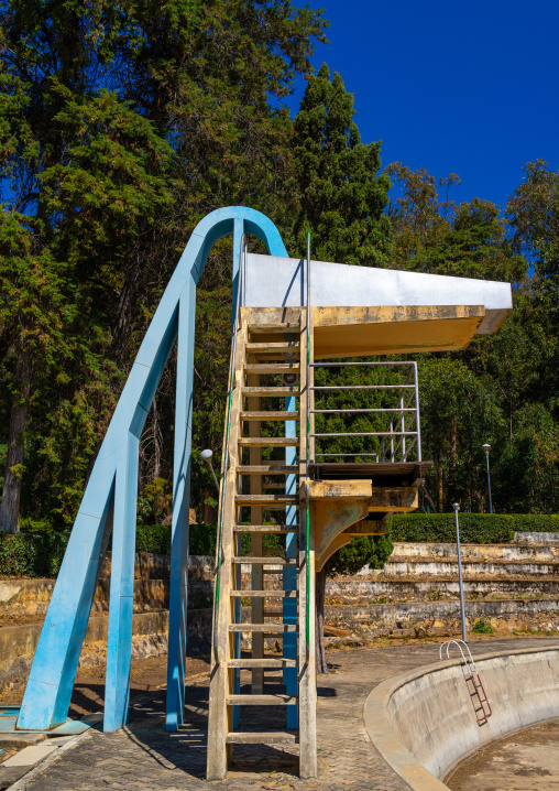 Diving board in piscina da Senhora do Monte, Huila Province, Lubango, Angola