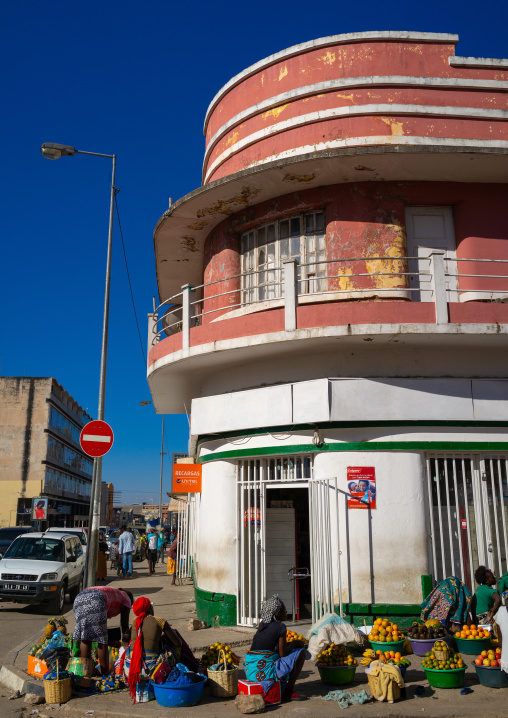 Old portuguese colonial apartements building, Huila Province, Lubango, Angola