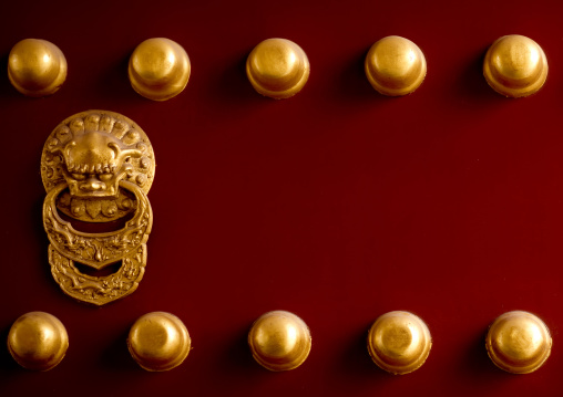 Door Knocker In Temple Of Heaven, Beijing, China