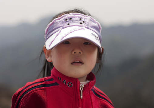 Chinese Gir With A Cap, Beijing, China