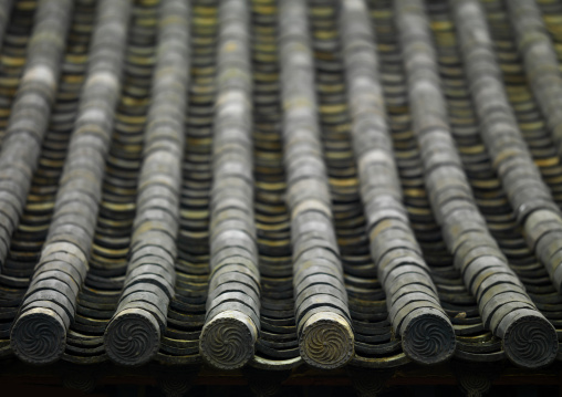 Roof Detail Of Zhu Family House, Jianshui, Yunnan Province, China