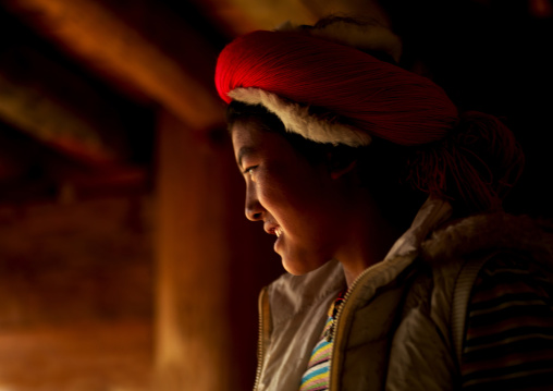 Tibetan Woman, Zhongdian , Yunnan Province, China