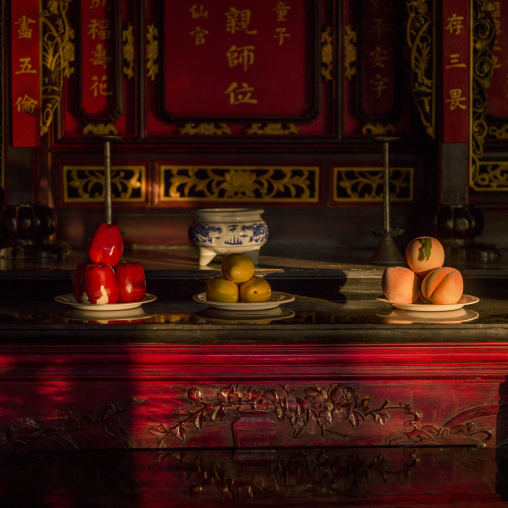 Fruits In A Temple, Jianshui, Yunnan Province, China