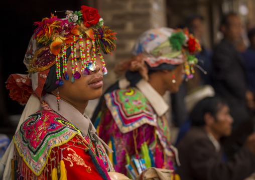 Musicians During A Funeral Procession, Yuanyang, Yunnan Province, China