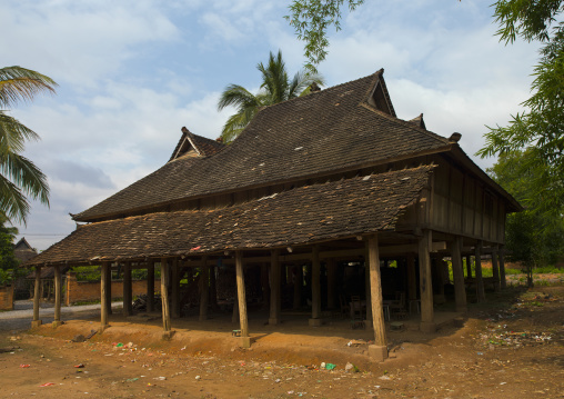 Dai Style Wood House, Menglun, Xishuangbanna Region, Yunnan Province, China