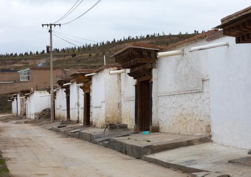 Monks houses in Hezuo monastery, Gansu province, Hezuo, China