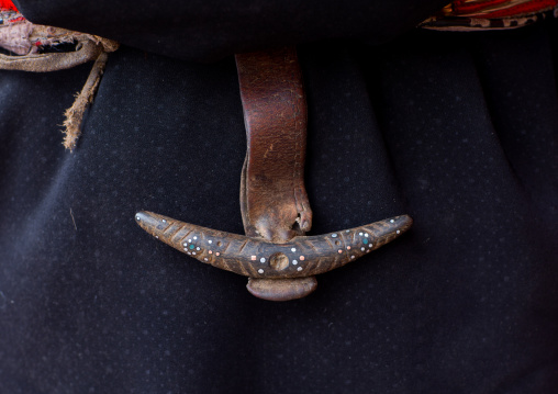 Nyingma tibetan nomad wooden tool for the bucket when milking the yaks, Gansu province, Labrang, China