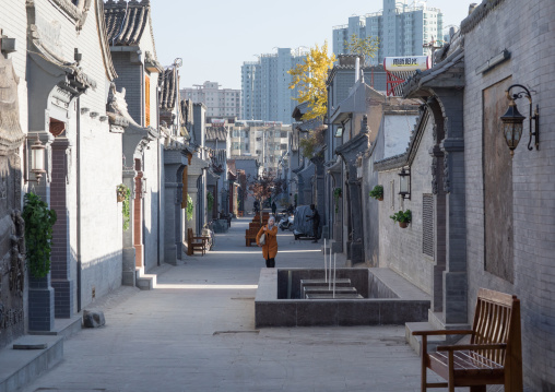 Renovated old chinese quarter, Gansu province, Linxia, China