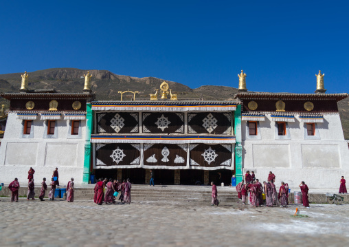 Temple in Rongwo monastery, Tongren County, Longwu, China