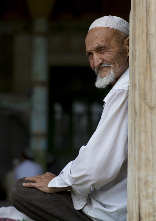 Old Uyghur Man, Keriya, Xinjiang Uyghur Autonomous Region, China