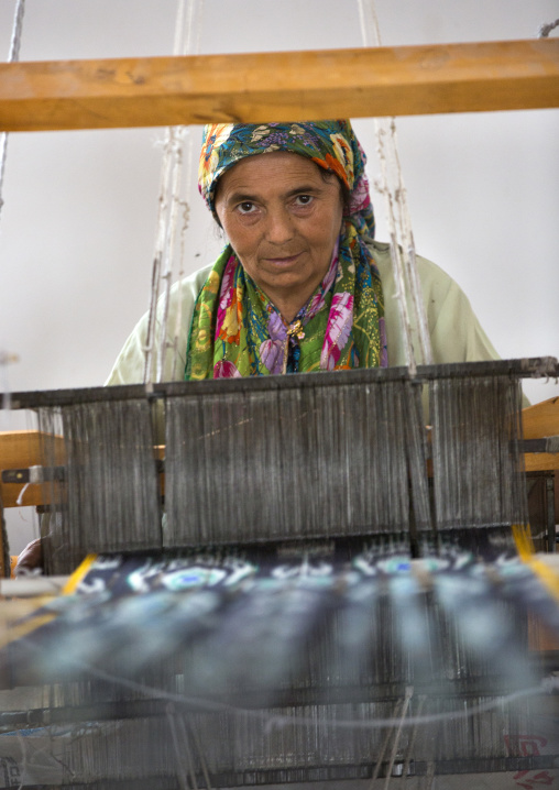 Uyghur Worker In A Silk Factory, Hotan, Xinjiang Uyghur Autonomous Region, China