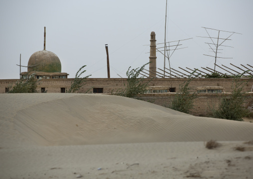 Imam Asim Mosque In The Taklamakan Desert, Xinjiang Uyghur Autonomous Region, China