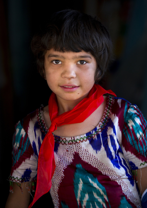 Uyghur Pioneer Girl, Yarkandxinjiang Uyghur Autonomous Region, China