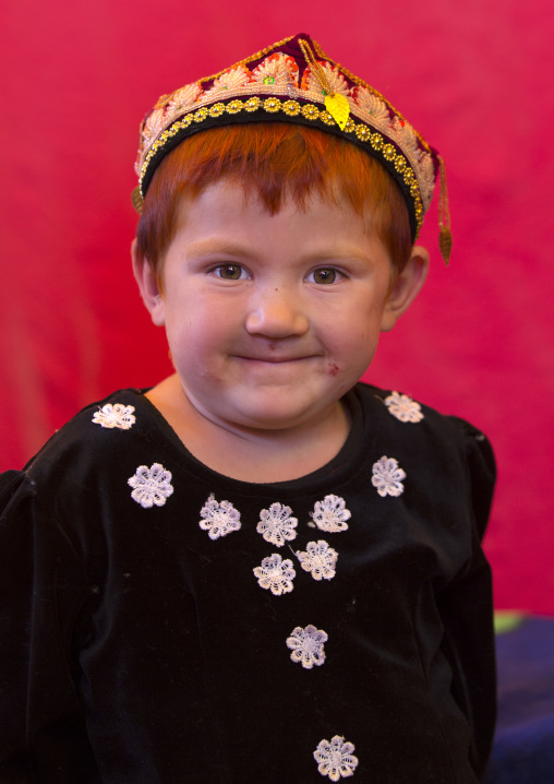 Uyghur Boy With red Hair, Serik Buya Market, Yarkand, Xinjiang Uyghur Autonomous Region, China