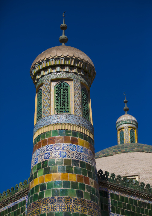 Abakh Hoja Minaret, Burial Place Of Muhatum Ajam, Kashgar, Xinjiang Uyghur Autonomous Region, China