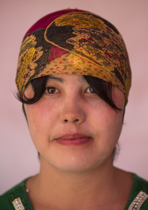 Young Uyghur Woman, Opal Village Market, Xinjiang Uyghur Autonomous Region, China