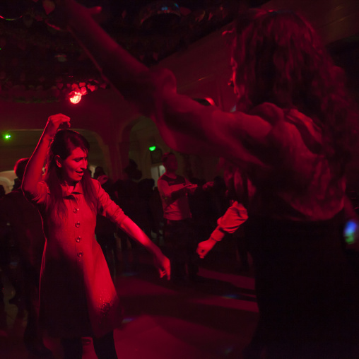 Tajik and kyrgyz People Dancing At A Party, Xinjiang Uyghur Autonomous Region, China