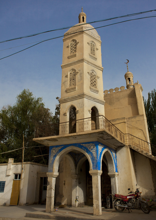 Entrance Of A Mosque, Minfeng, Xinjiang Uyghur Autonomous Region, China