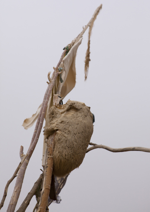 Sheep Skin At Imam Asim Tomb In The Taklamakan Desert, Xinjiang Uyghur Autonomous Region, China